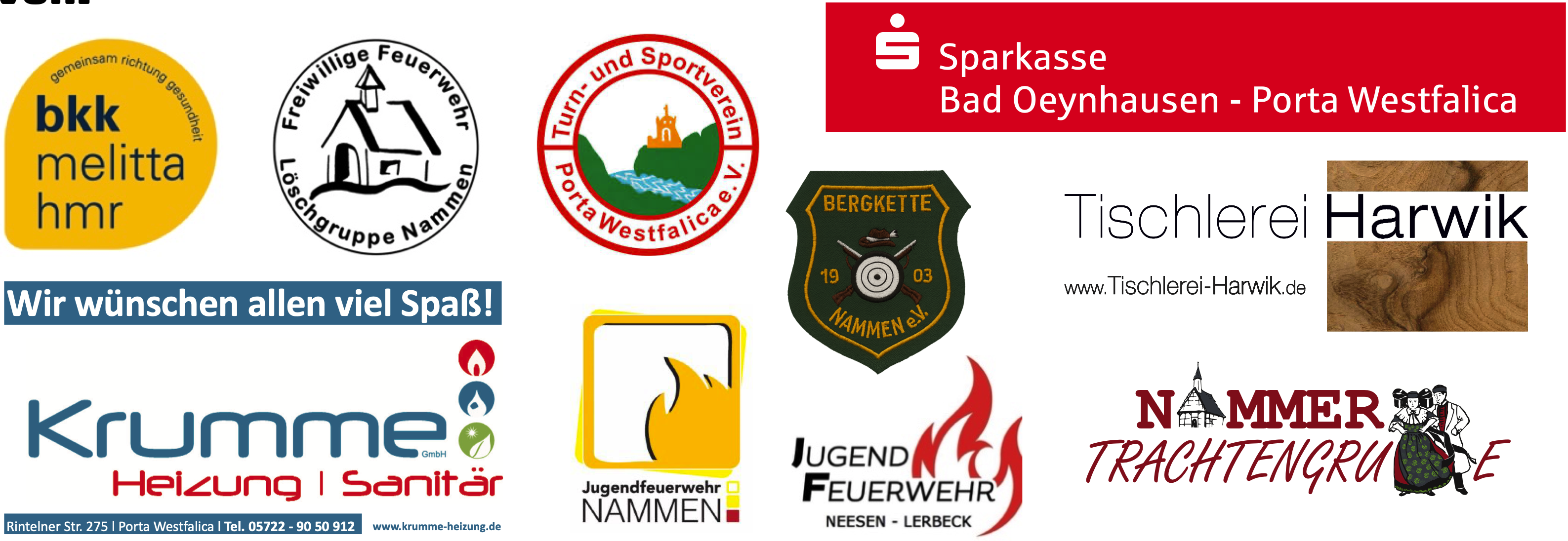 Sponsoren des Porta-Volkslauf