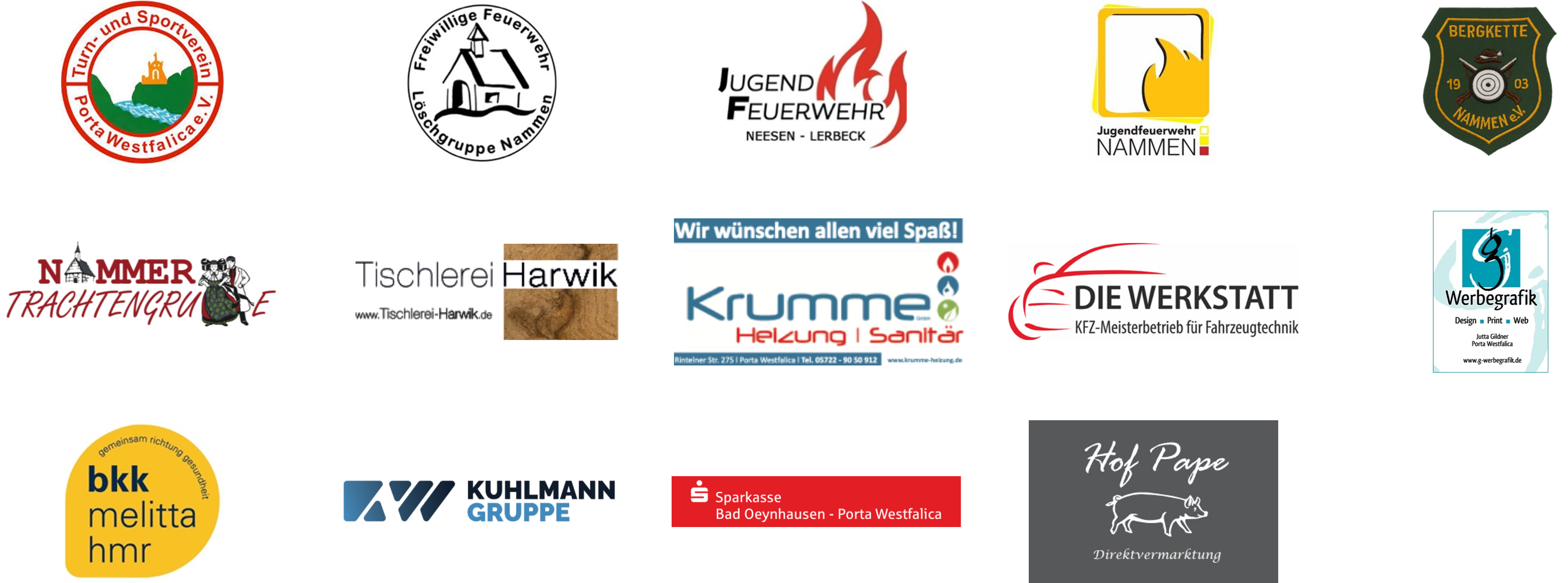 Sponsoren des Porta-Volkslauf